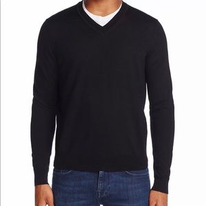 Black Merino Wool Sweater Size L